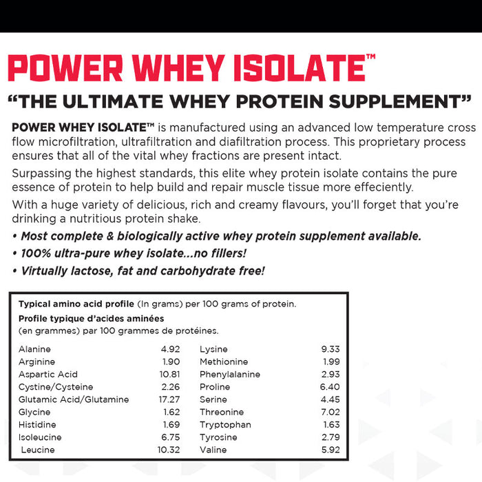 BioX Power Whey Isolate 2lb (26 Servings)