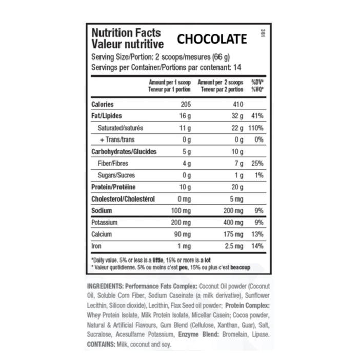ANS Keto Shake 2lb (14 Servings)