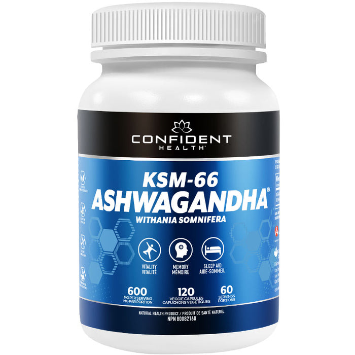 Confident KSM-66 Ashwaganda 120ct (60)