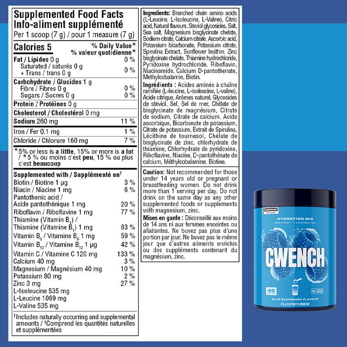 Cwench Hydration Mix 315g (45 Servings)