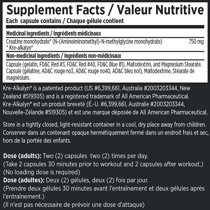 EFX Sports Kre-Alkalyn 260 cap (130 Servings)