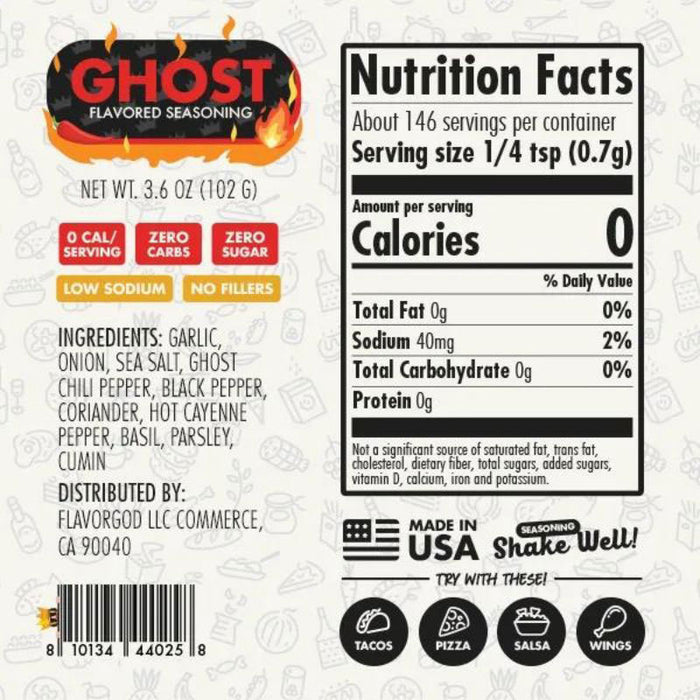 FlavorGod Ghost Flavored Seasoning 102g