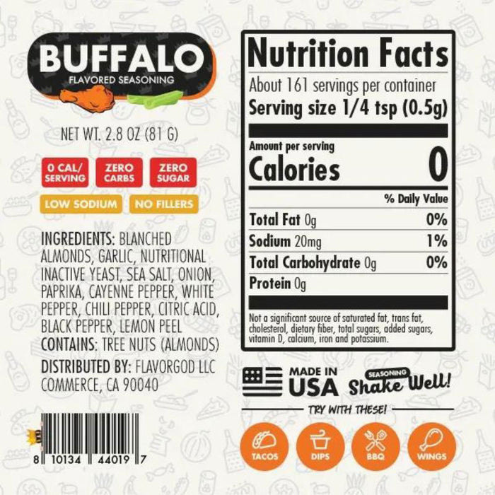FlavorGod Buffalo Flavored Seasoning 81g