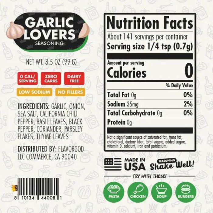 FlavorGod Garlic Lovers Seasoning 99g