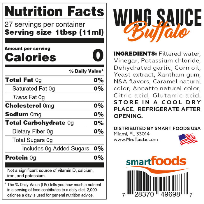 Mrs Taste Wing Sauce 300ml (27 Servings)