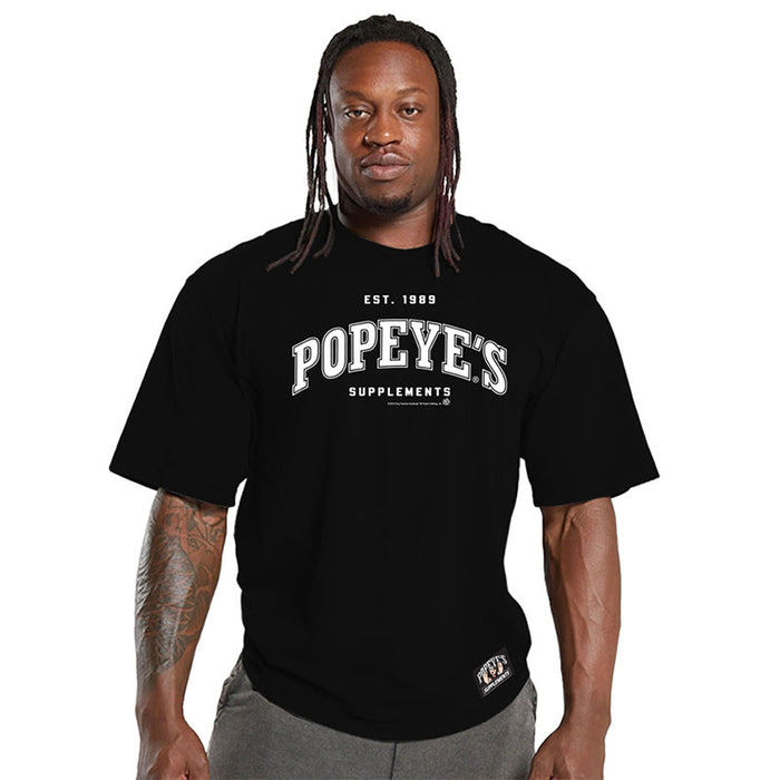 Popeye's Shirt Over-Sized Est. 1989 Black