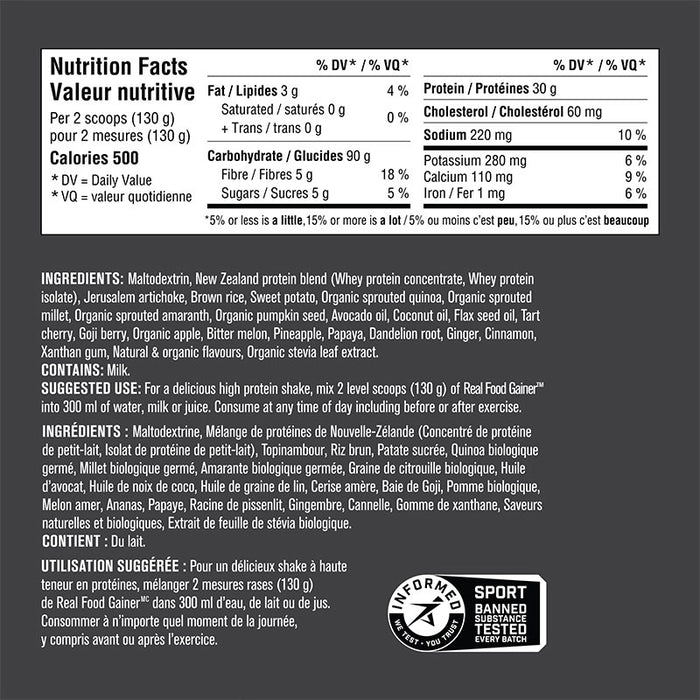 Progressive Real Food Gainer 10lb (34 Servings)