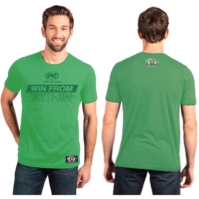 Popeye's PVL Shirt "Win From Within" Green