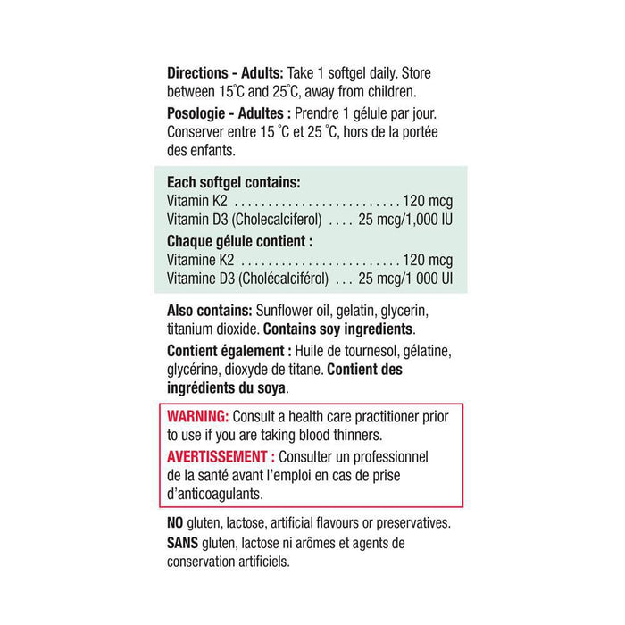 Jamieson Vitamin K2+D3 30 ct