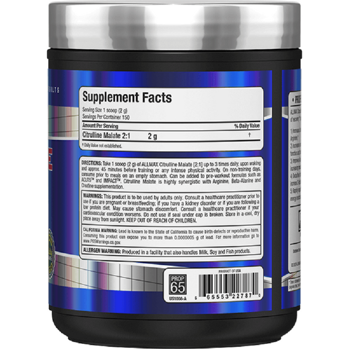 Allmax Citrulline Malate 2:1 300g (150 Servings)