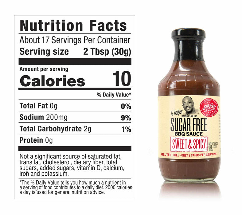 G Hughes Sugar Free BBQ Sauce 482-510g