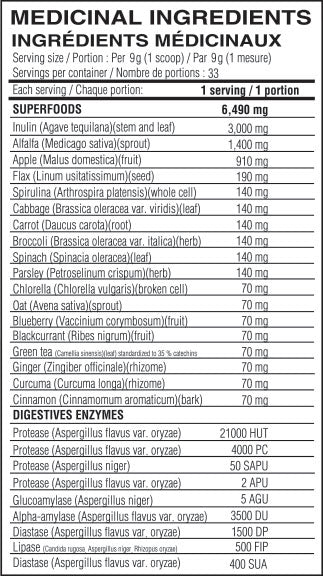 Believe Superfoods + Greens (30 Servings)