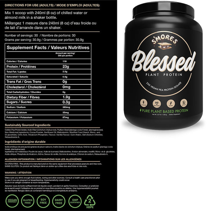 Blessed Plant Protein 870g (30 Servings)