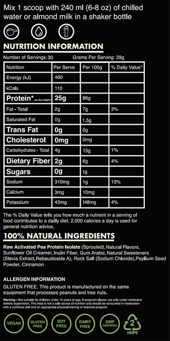 Blessed Plant Protein 870g (30 Servings)