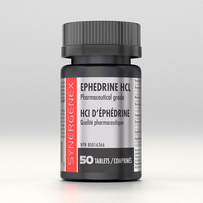 Synergenex Ephedrine HCL 8mg (Oral Nasal Decongestant) 50 tab