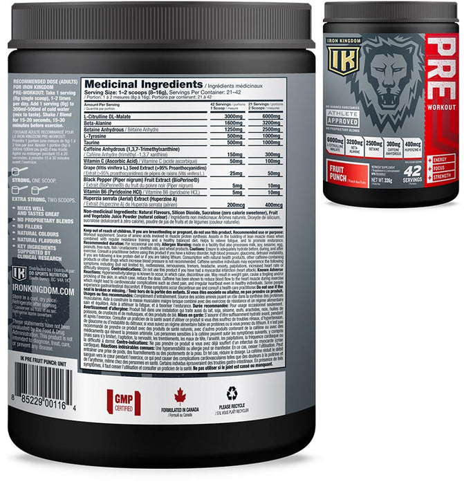 Iron Kingdom Pre (21/42 Servings)