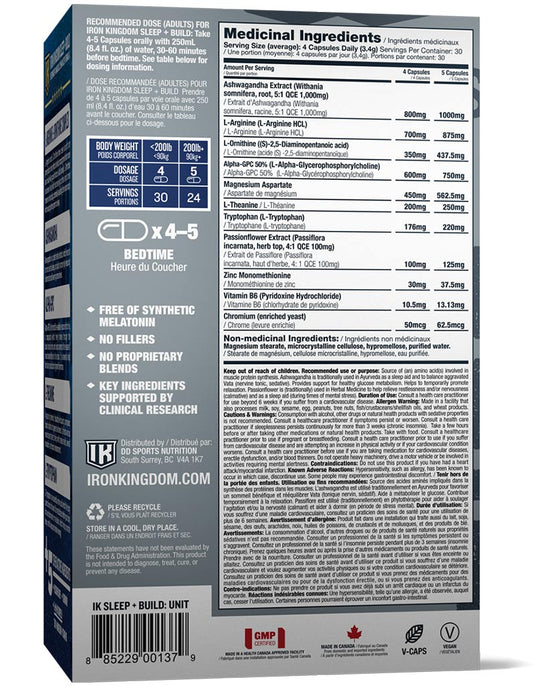 Iron Kingdom Sleep + Build 120ct (30)