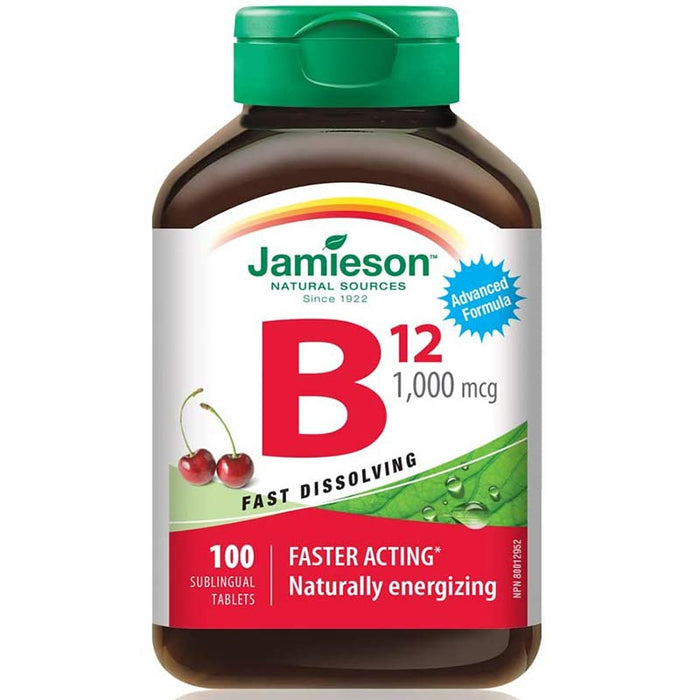 Jamieson B12 1000mcg Fast Dissolving 100 cap