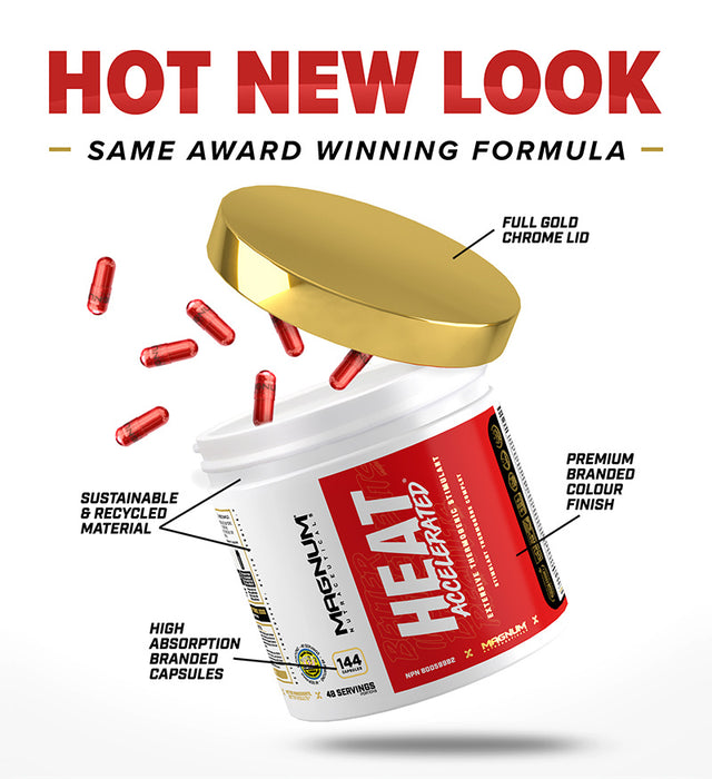 Magnum Heat Accelerated 144 cap (72 Servings)