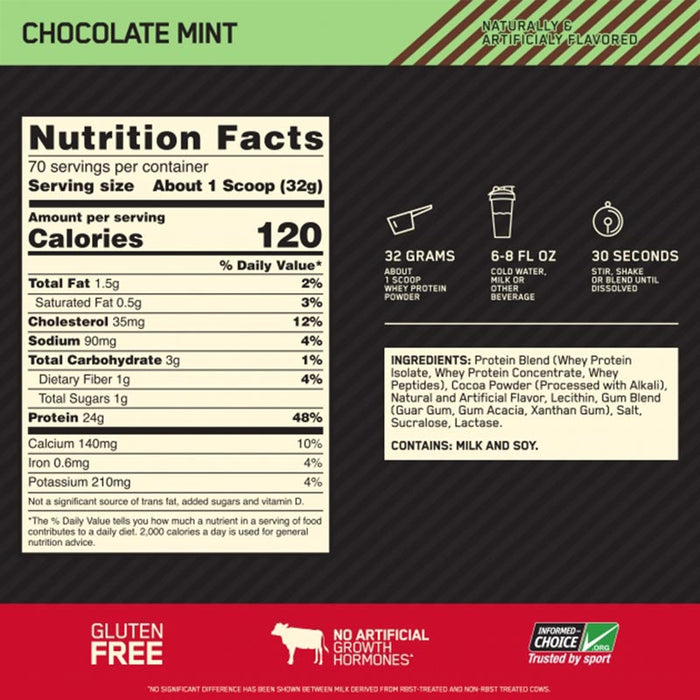Optimum Nutrition Gold Standard 100% Whey 5lb (68-74 Servings)