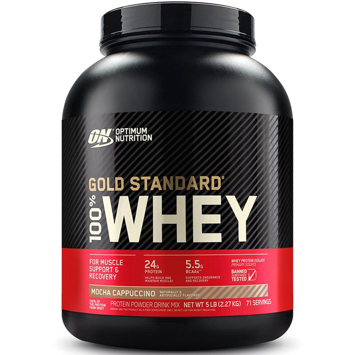Optimum Nutrition Gold Standard 100% Whey 5lb (68-74 Servings)