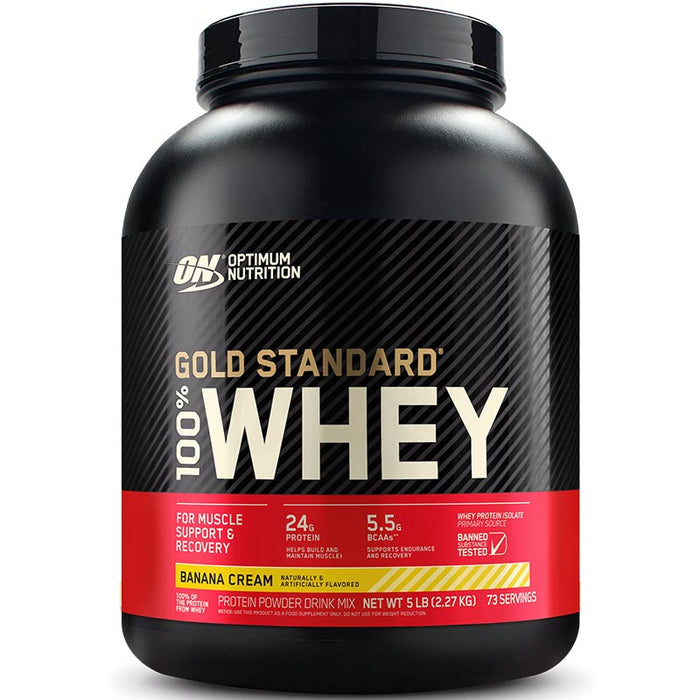 Optimum Nutrition Gold Standard 100% Whey 5lb (68-74 Servings)