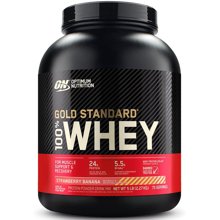 Optimum Nutrition Gold Standard 100% Whey 5lb (68-74 Servings)