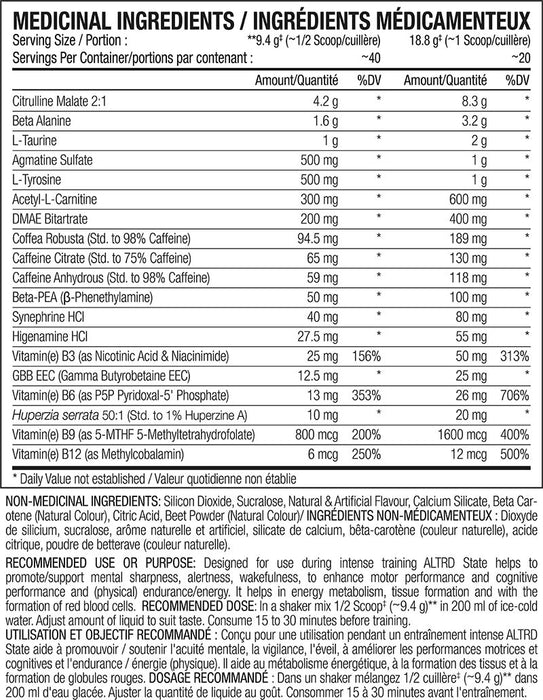 Perfect Sports Altrd State 372g (20/40 Servings)