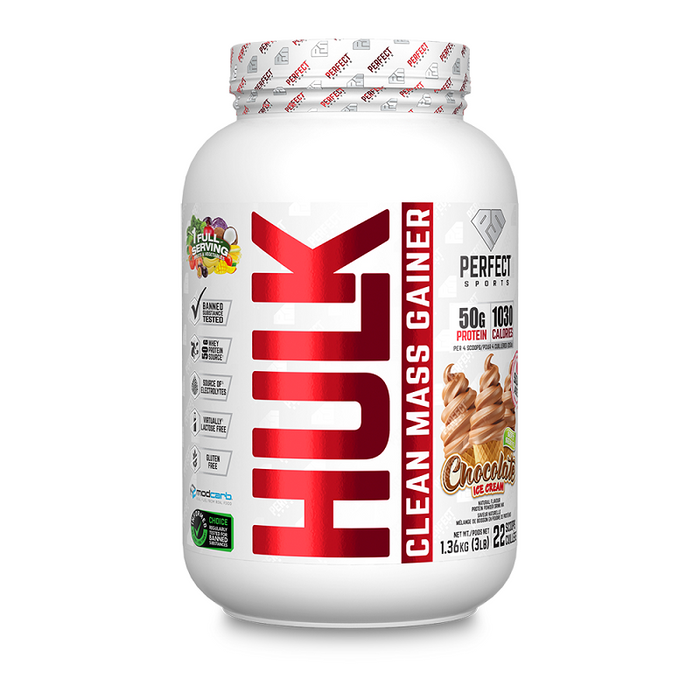 Perfect Sports Hulk Clean Mass Gainer 3lb (6 Servings)