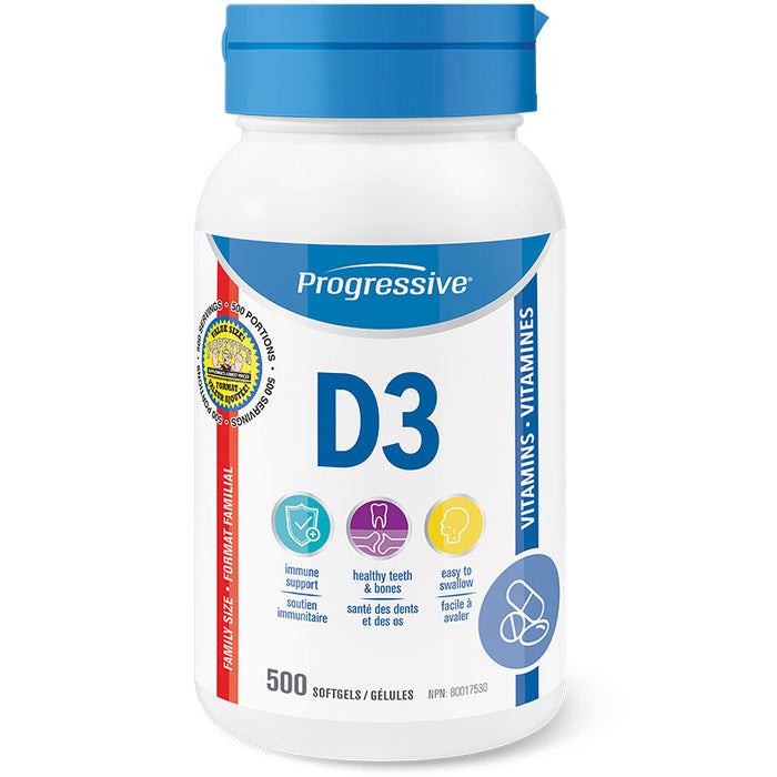 Progressive Vitamin D3 500ct (500)
