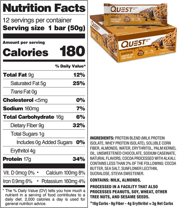 Quest Nutrition Protein Bar (Box of 12)