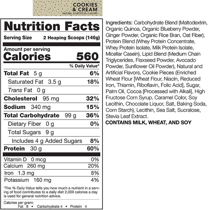 Rival Nutrition Clean Gainer 12lb (36-37 Servings)