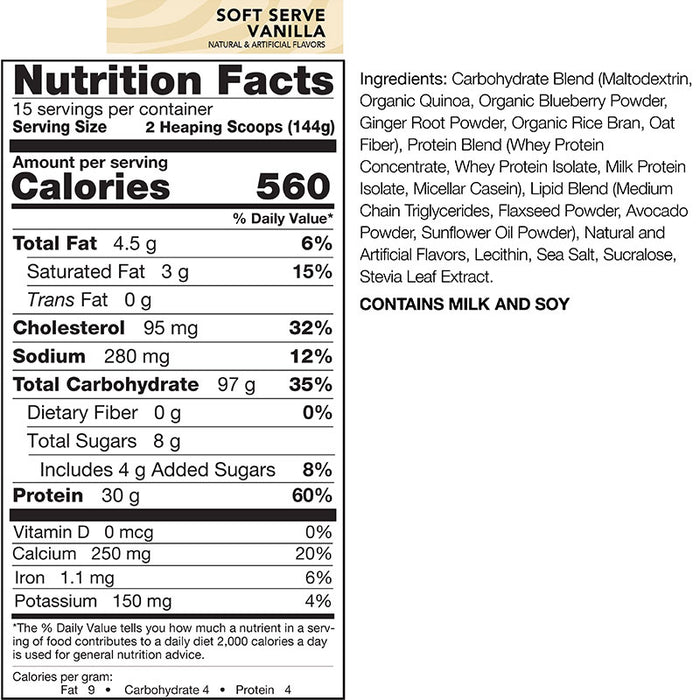 Rival Nutrition Clean Gainer 12lb (36-37 Servings)