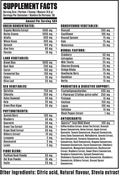 TCN Essential Greens 271g  (30 Servings)