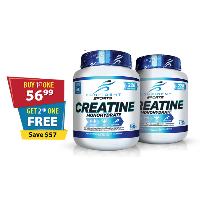 Confident Creatine 1100g (220 Servings)