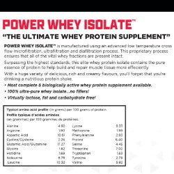 BioX Power Whey Isolate 6lb (78 Servings)