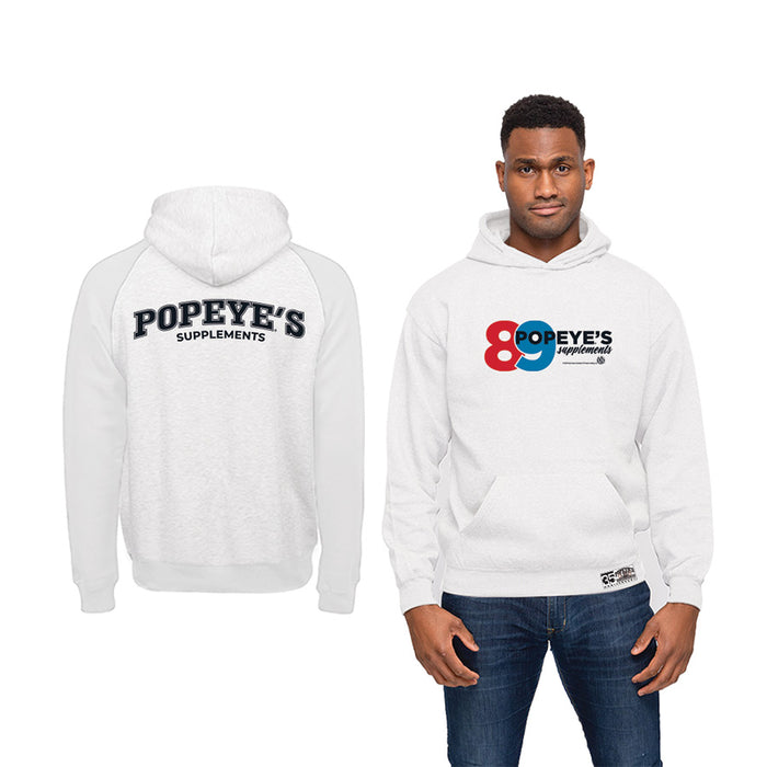 Popeye's Fleece Hoodie '89 White