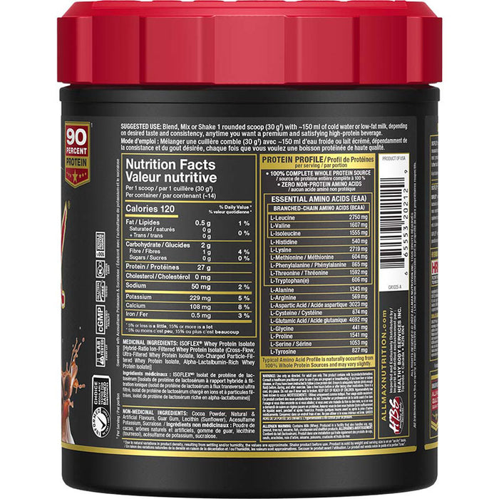 Allmax IsoFlex 1lb 425g (14 Servings)