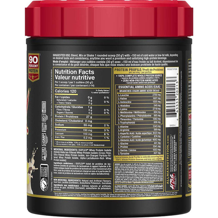 Allmax IsoFlex 1lb 425g (14 Servings)