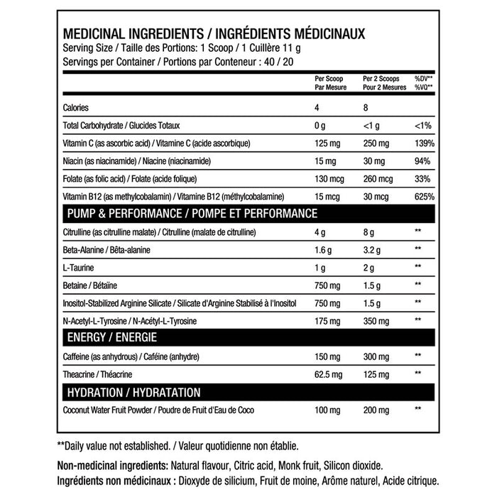 Alt Pre Workout 440g (20/40 Servings)