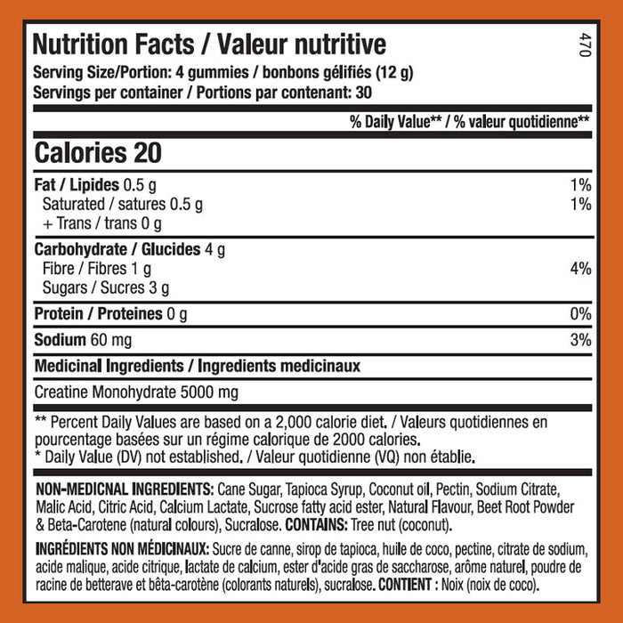 ANS Creatine Gummies 360g (30 Servings)