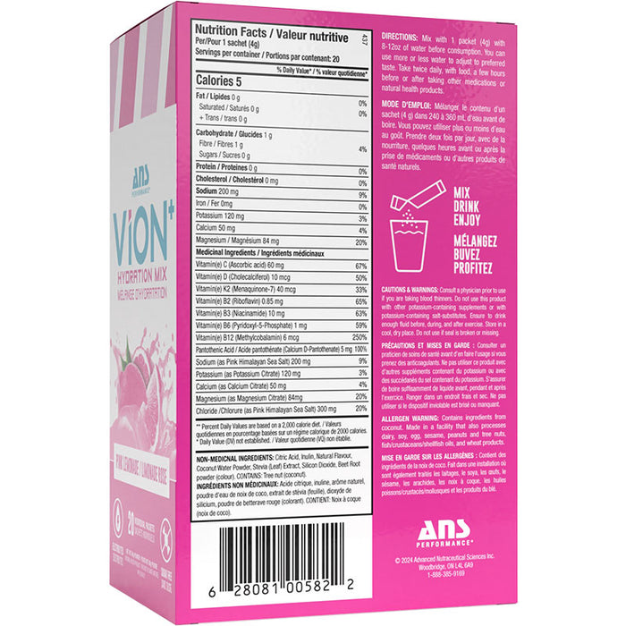 ANS ViON+ Hydration Mix 20x4g (20 Servings)