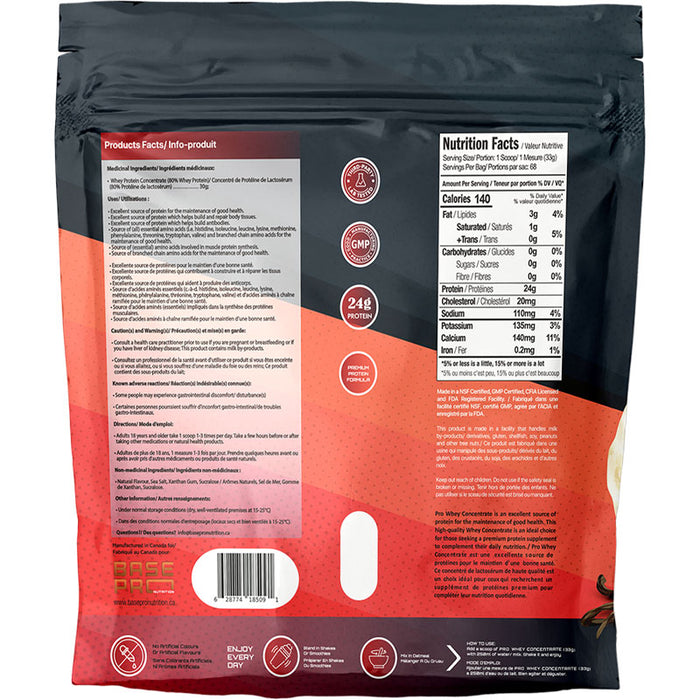 Base Pro Whey Concentrate 5lb (68 Servings)