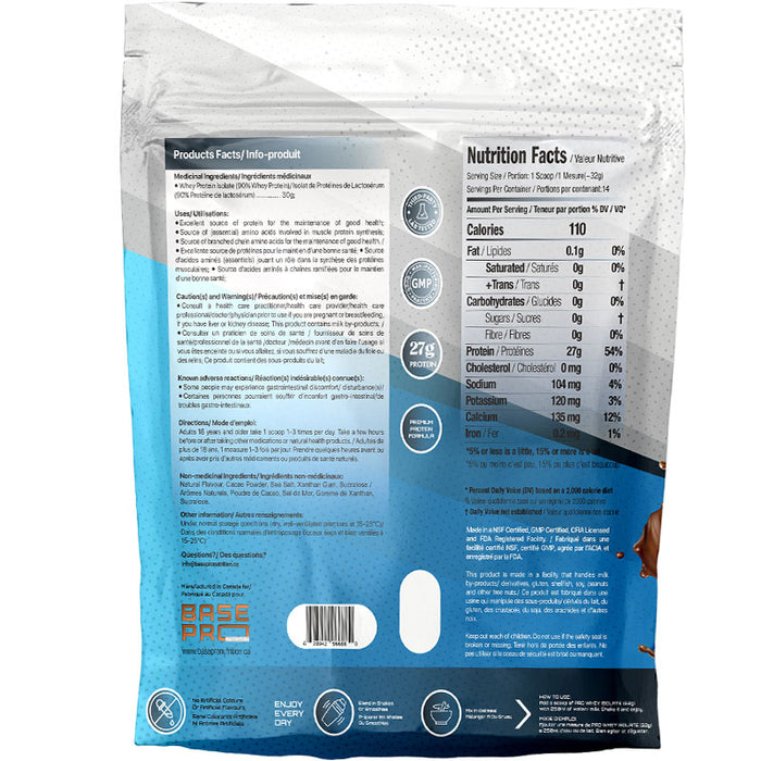 Base Pro Whey Isolate 1lb (14 Servings)