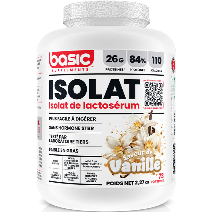 Basic Isolate 5lb (71-73 Servings)