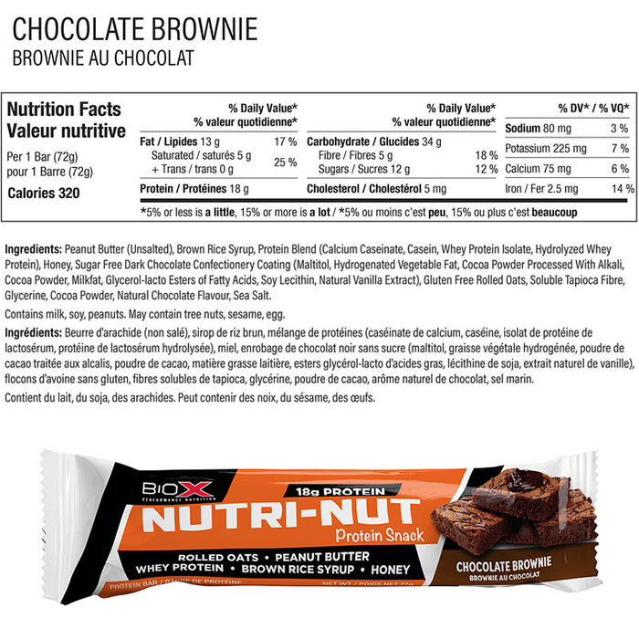 BioX Nutri-Nut Protein Snack Bar (Single)