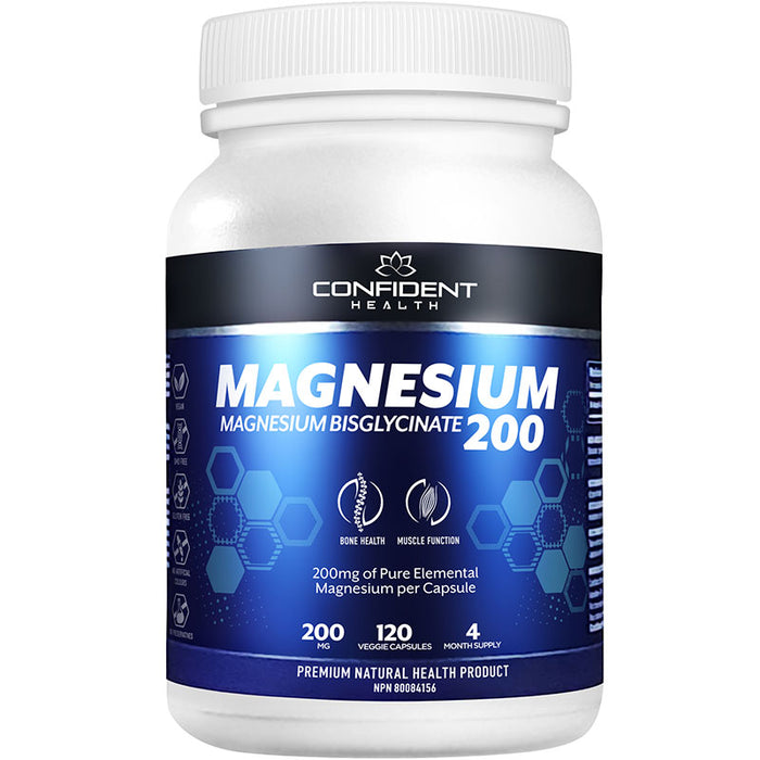 Confident Magnesium Bisglycinate 120 ct (120)