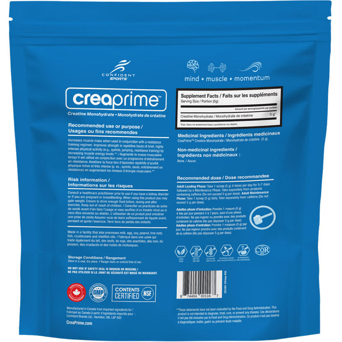 Confident Creaprime™ Creatine Monohydrate 2kg (400 Servings)