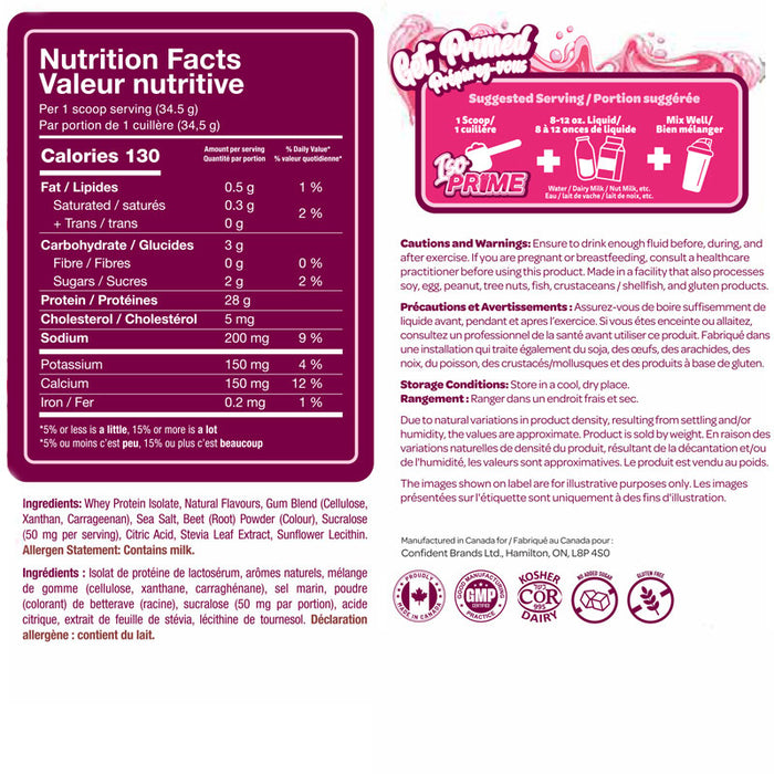 Confident Sports Iso Prime 907g (24-26 Servings)