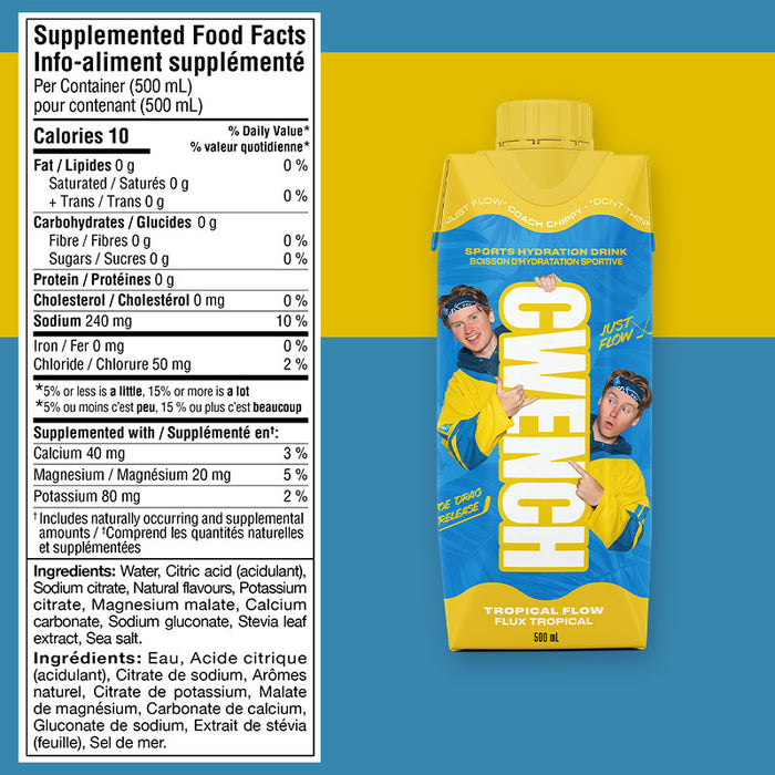 Cwench Hydration RTD 12 x 500ml CASE (12 Servings)